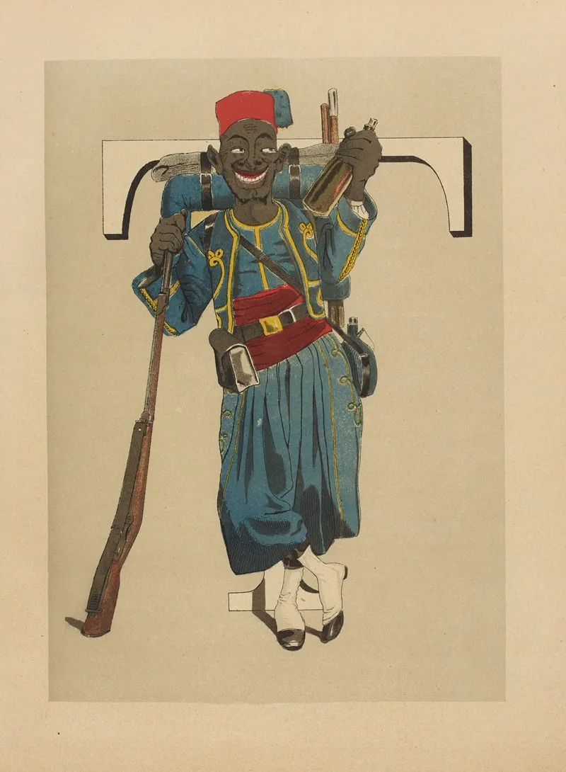 T Turco Tirailleur Algerien Wall Art by Henri de Sta - High-Resolution Digital Print