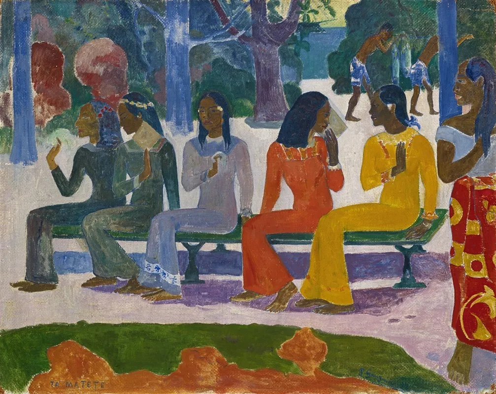 Ta Matete The Market 2 Wall Art by Paul Gauguin - High-Resolution Digital Print