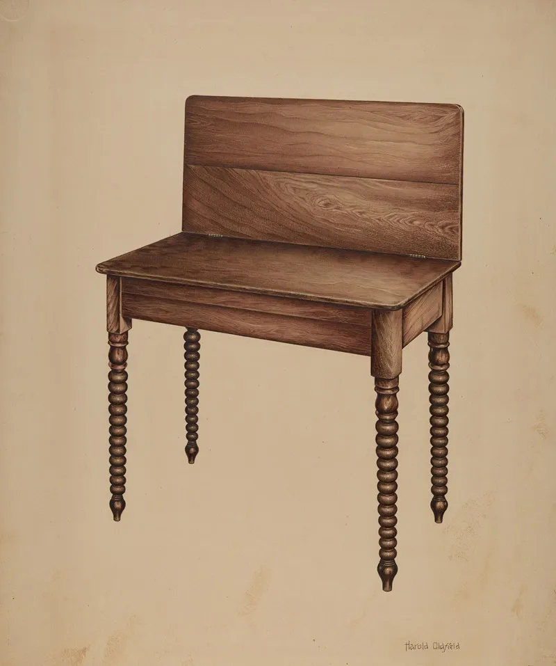 Table Folding Top Wall Art by Harold Oldfield - High-Resolution Digital Print