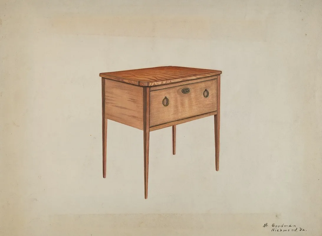 Table With Deep Drawer