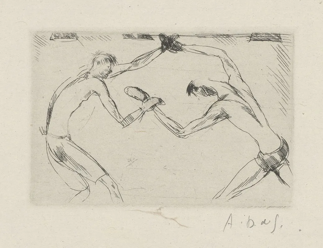 Tableau De La Boxe Illustre De 29 Gravures A Leau Forte Pl 42