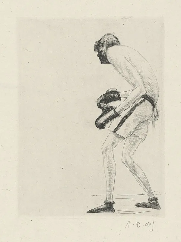 Tableau De La Boxe Illustre De 29 Gravures A Leau Forte Pl 50
