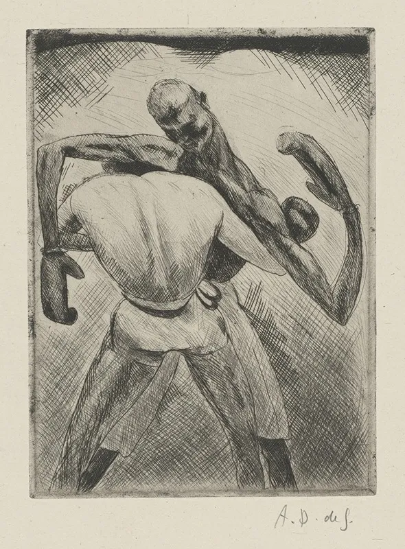 Tableau De La Boxe Illustre De 29 Gravures A Leau Forte Pl 5
