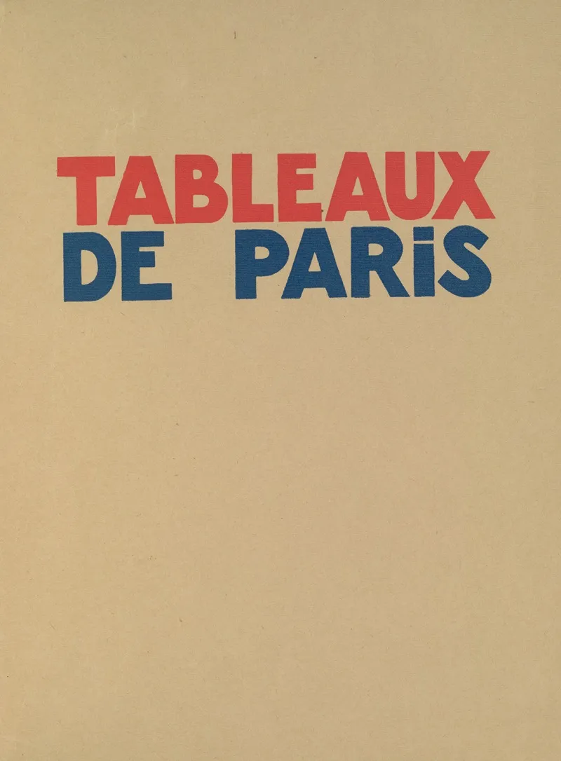 Tableaux De Paris Title Page Wall Art by Paul Valéry - High-Resolution Digital Print