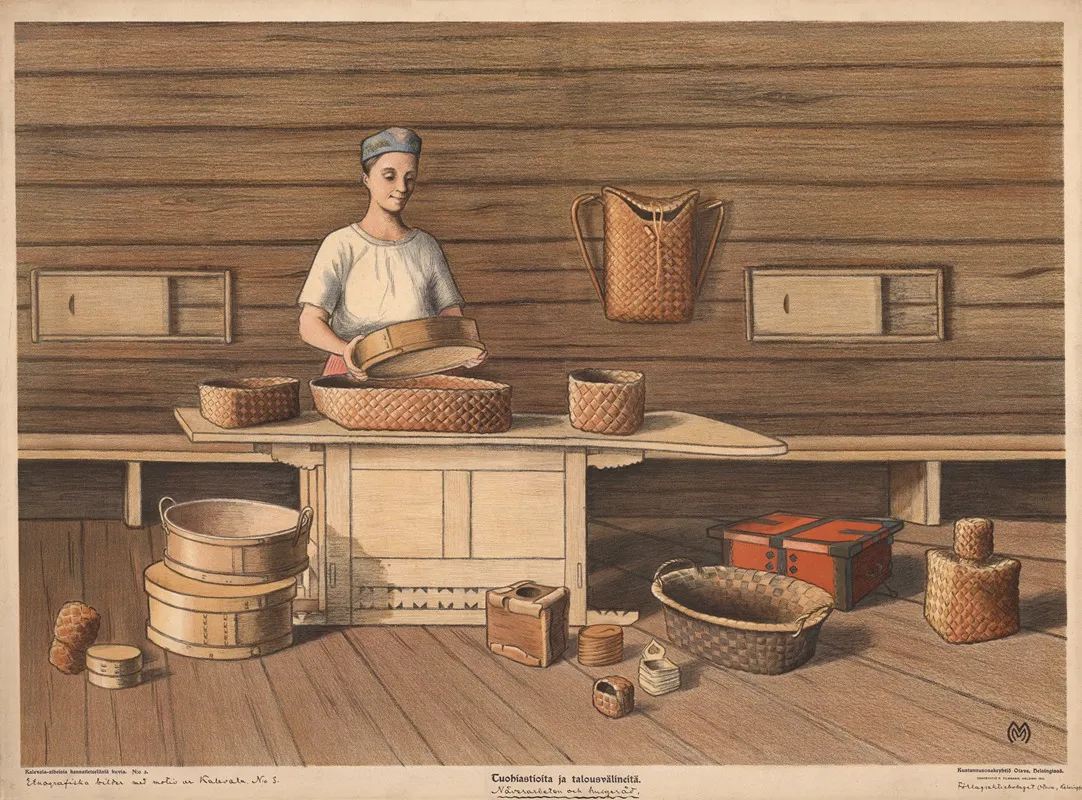 Tableware And Household Utensils Wall Art by F. Tilgmann - High-Resolution Digital Print