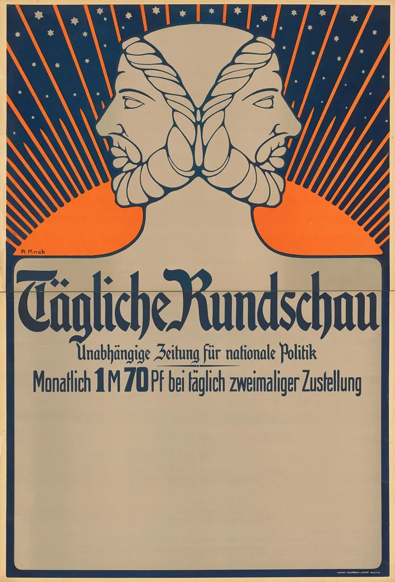 Tagliche Rundschau Unabhangige Zeitung Fur Nationale Politik Wall Art by Albert Knab - High-Resolution Digital Print