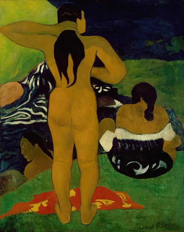 Tahitian Women Bathing Wall Art by Paul Gauguin - High-Resolution Digital Print