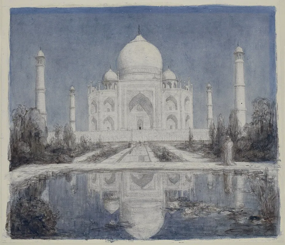 Taj Mahal Bij Maanlicht