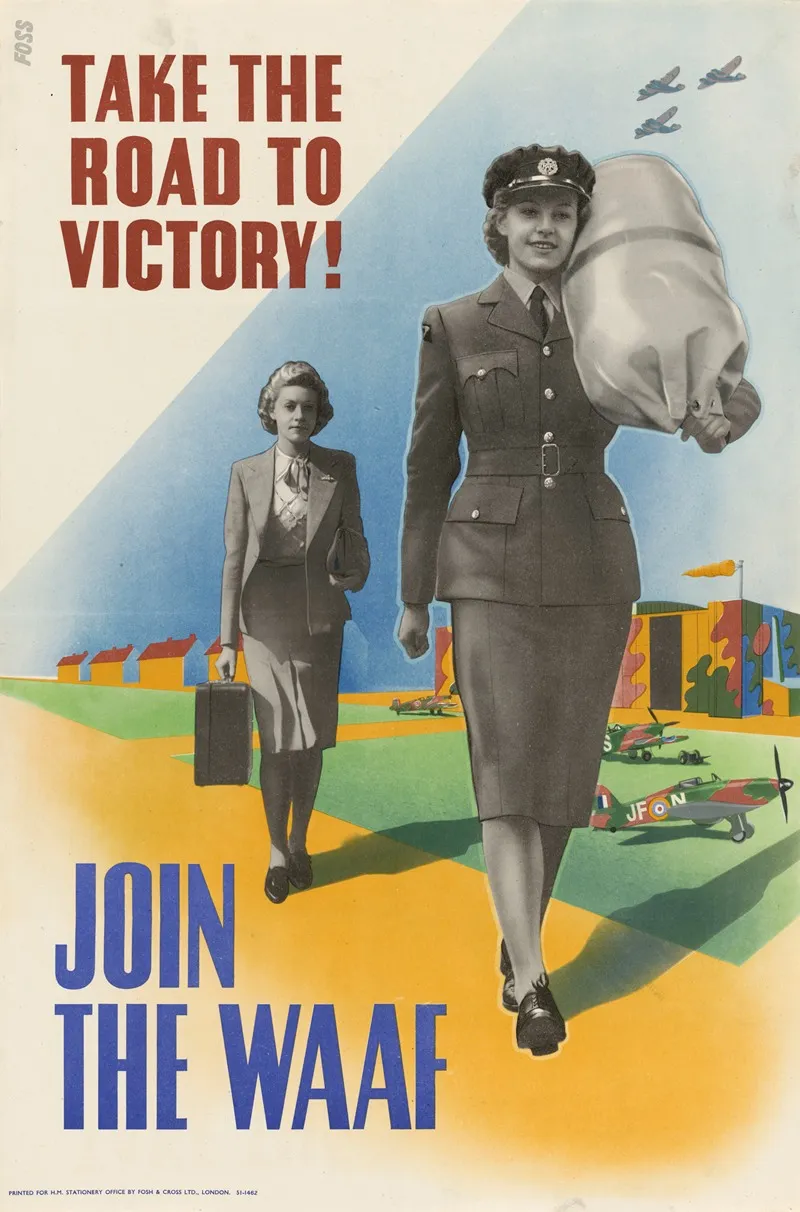 Take The Road To Victory Join The Waaf Wall Art by Jonathan Foss - High-Resolution Digital Print