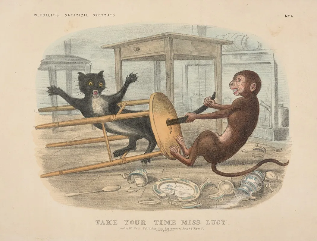 Take Your Time Miss Lucy Wall Art by W. Kohler - High-Resolution Digital Print