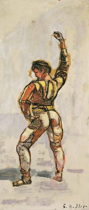 Taker From The Oath In Left Profile For Unanimity Wall Art by Ferdinand Hodler - High-Resolution Digital Print