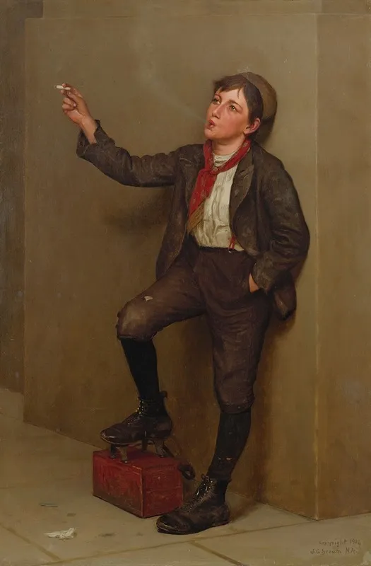 Taking A Break Wall Art by John George Brown - High-Resolution Digital Print