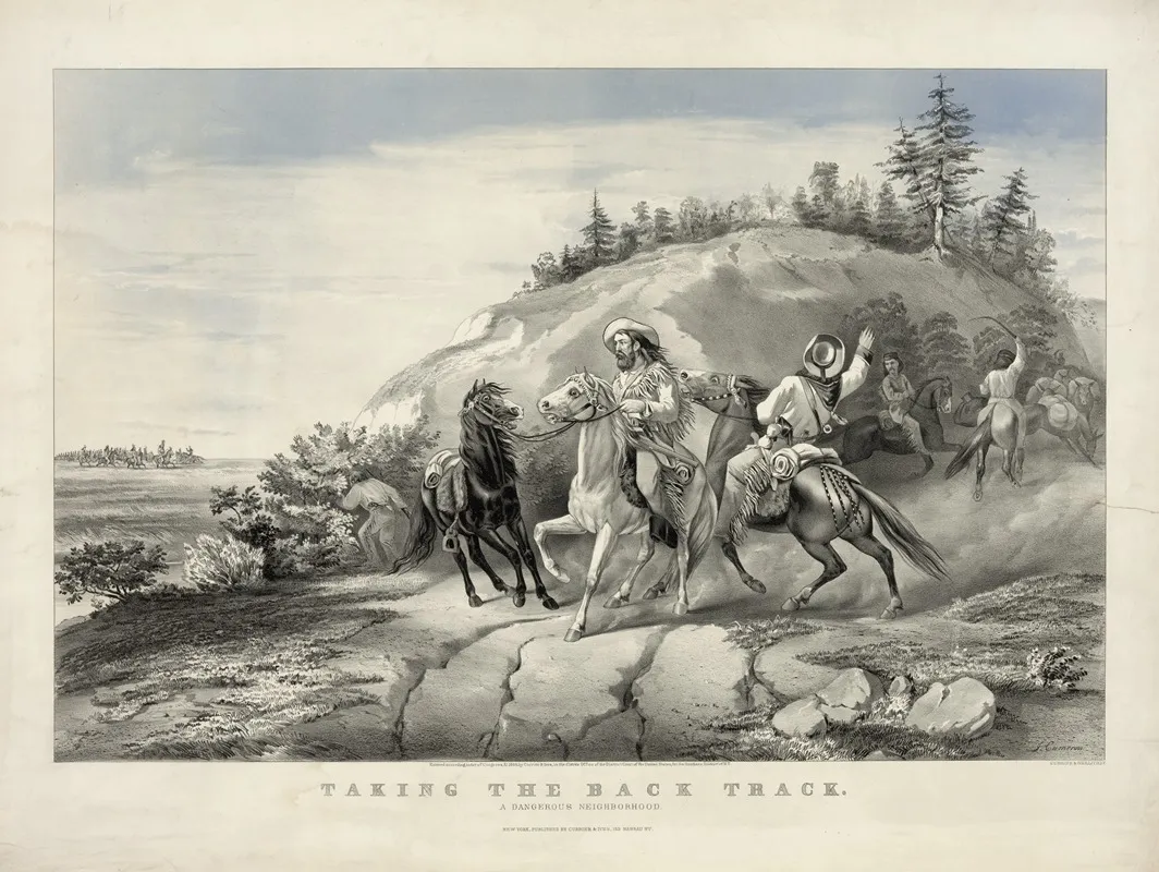 Taking The Back Track A Dangerous Neighborhood Wall Art by John Cameron - High-Resolution Digital Print