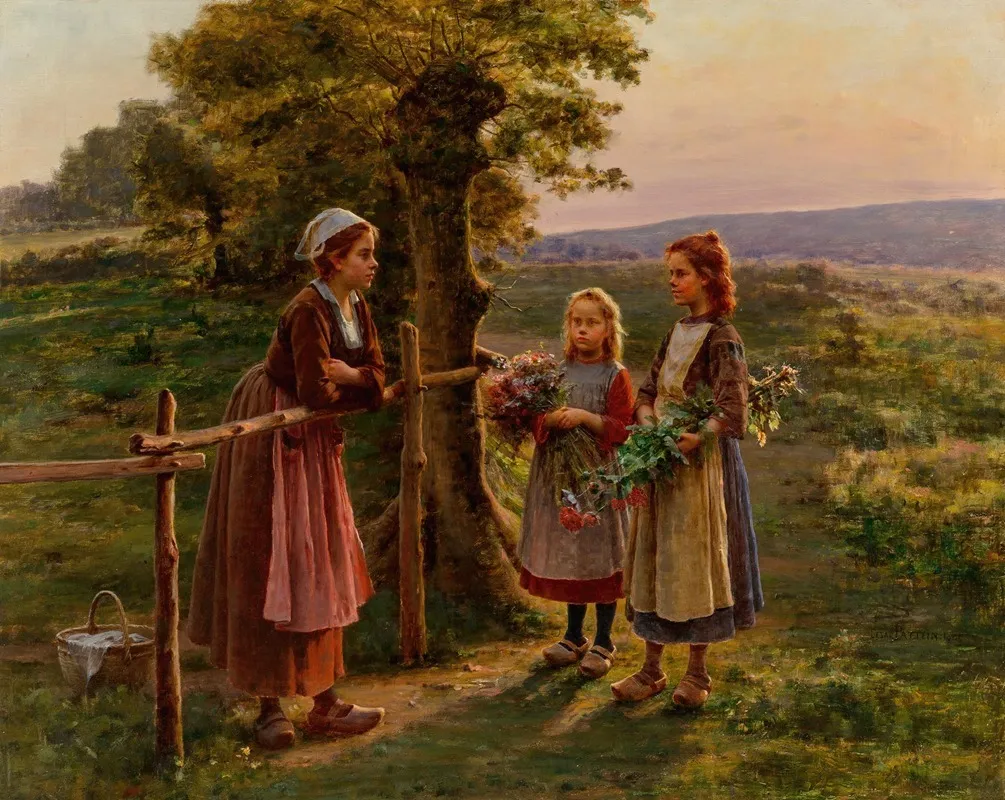 Talking Over The Fence Wall Art by César Pattein - High-Resolution Digital Print