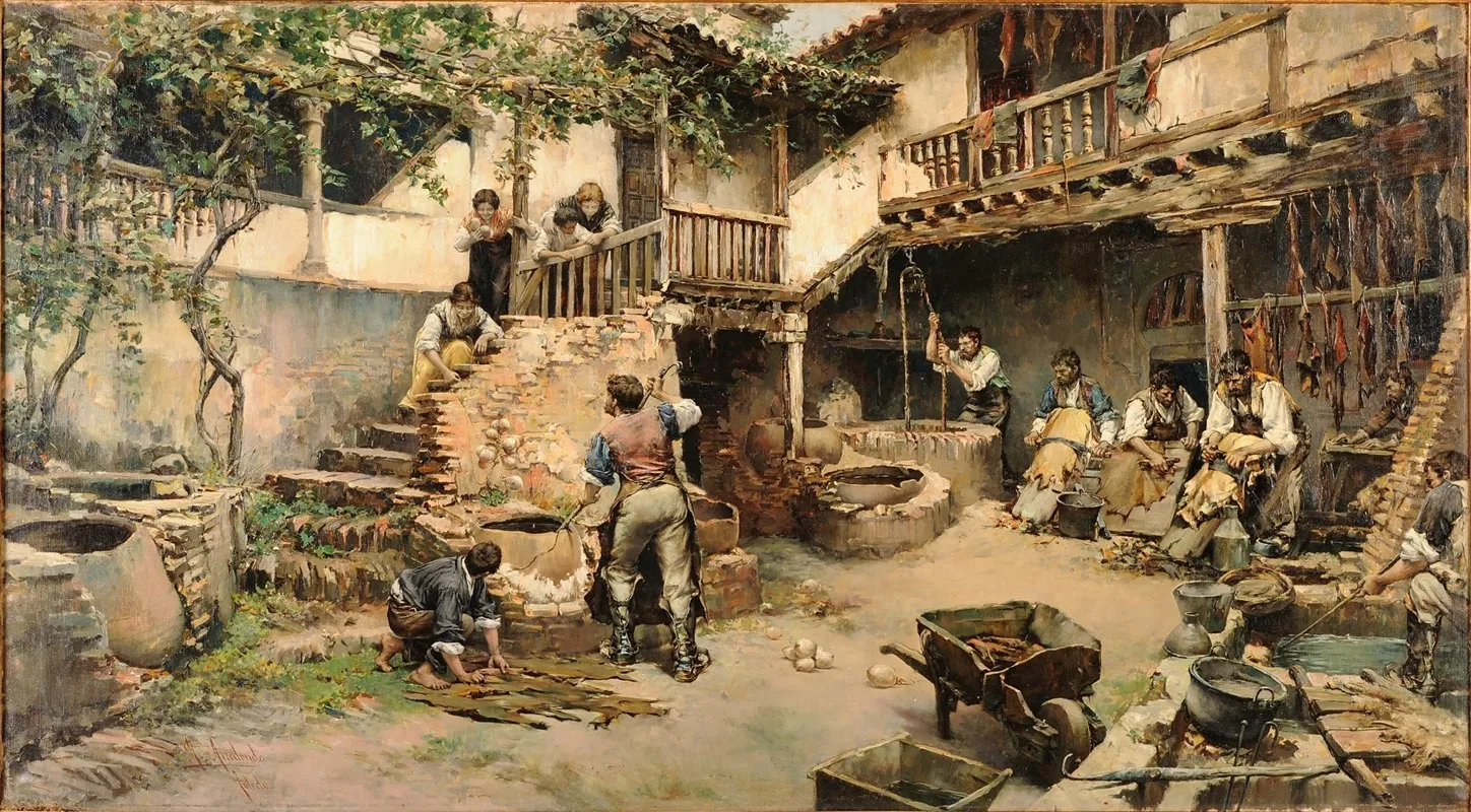 Taller De Curtidores O Las Tenerias De Ubide Wall Art by Ricardo Arredondo Calmache - High-Resolution Digital Print