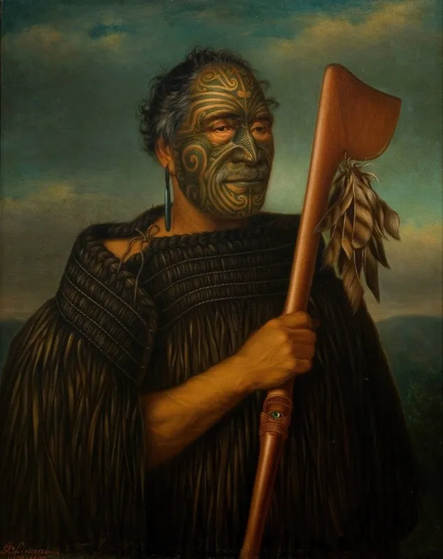 Tamati Waka Nene Wall Art by Gottfried Lindauer - High-Resolution Digital Print