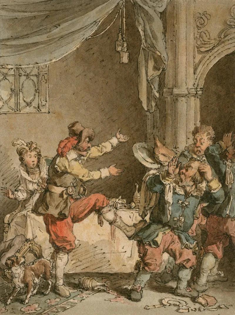 Taming Of The Shrew Act Iv Scene 1 Wall Art by John Augustus Atkinson - High-Resolution Digital Print