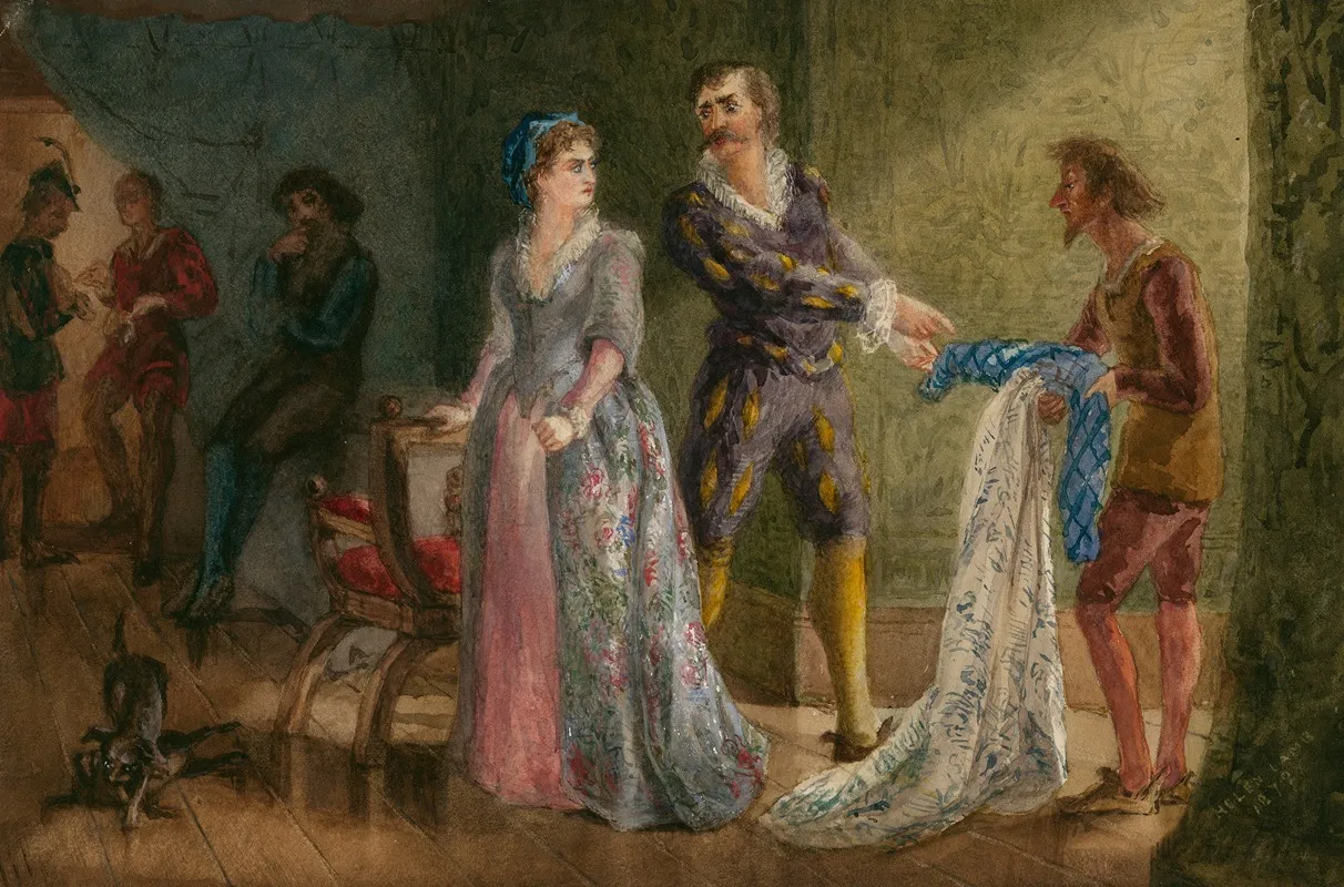 Taming Of The Shrew Act Iv Scene 3 Wall Art by Helen Lamb - High-Resolution Digital Print