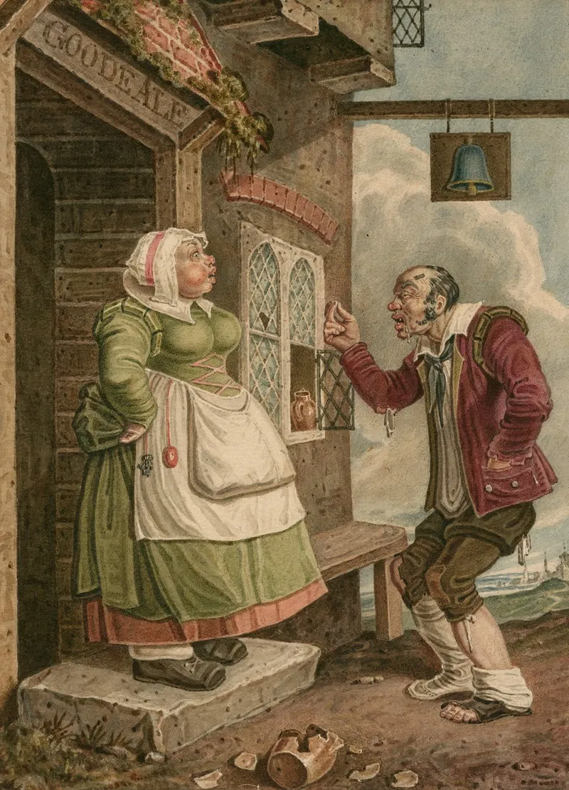 Taming Of The Shrew Hostess And Sly Wall Art by J. Coghlan - High-Resolution Digital Print