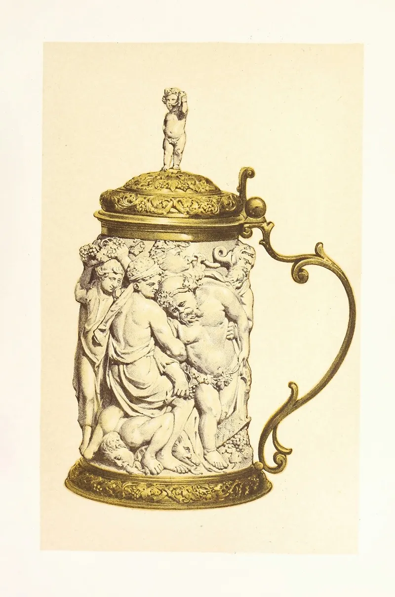 Tankard In Carved Ivory Mounted In Silver Gilt Flemish Wall Art by John Charles Robinson - High-Resolution Digital Print