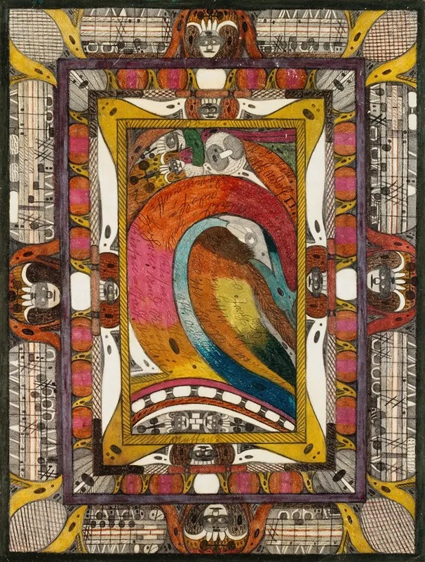 Tannenwaldhall Riesenstadt Am Haxensee Wall Art by Adolf Wölfli - High-Resolution Digital Print