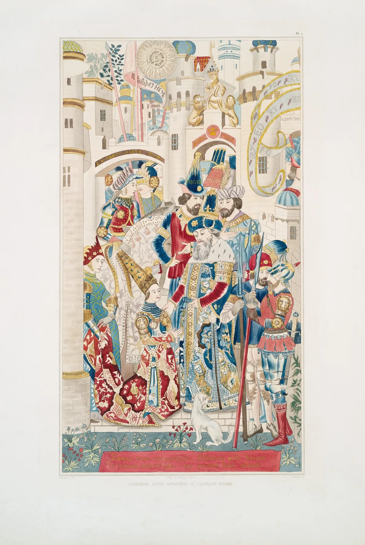 Tapisserie Ayant Appartenu Au Chevalier Bayard Wall Art by Achille Jubinal - High-Resolution Digital Print
