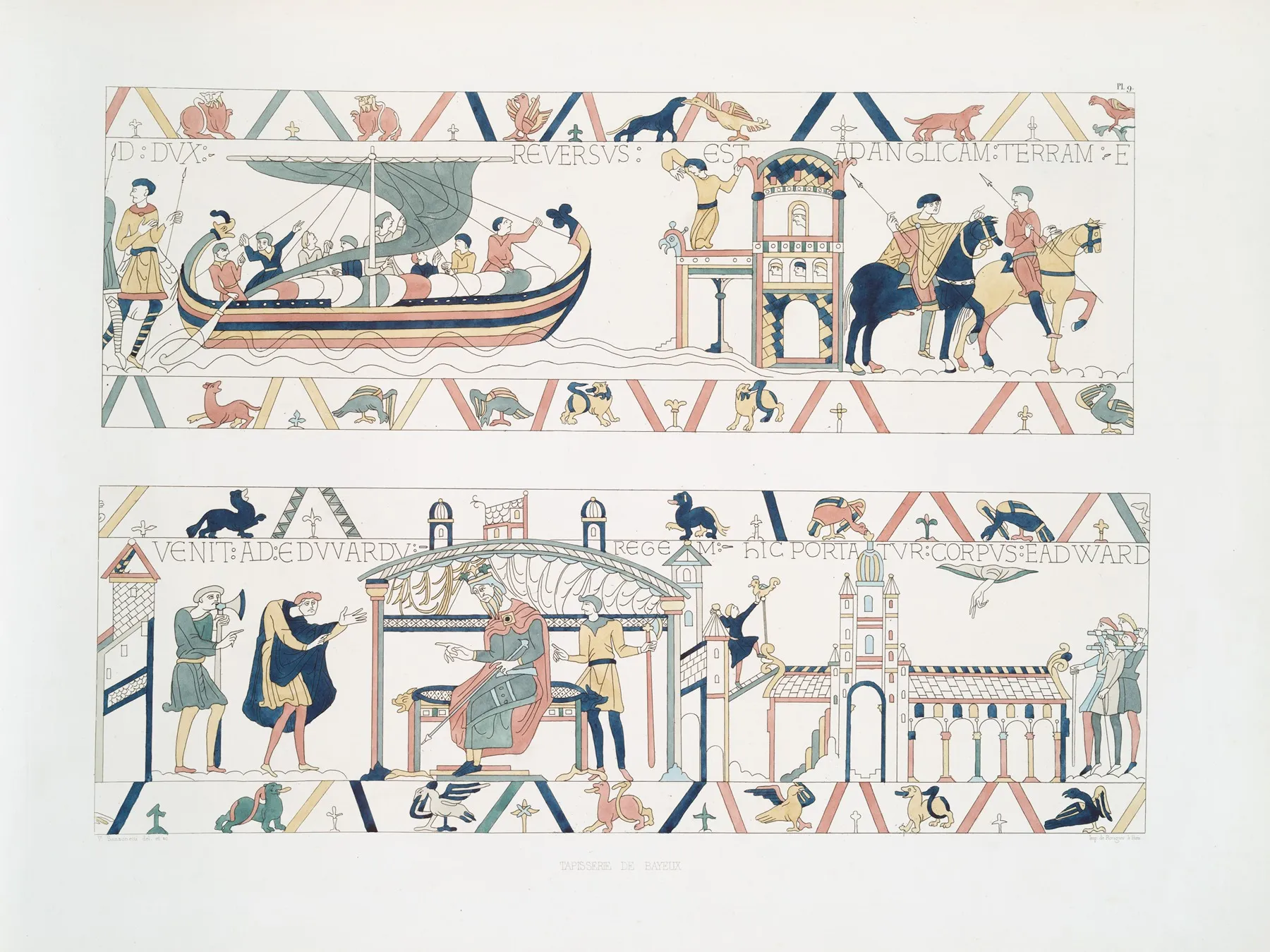 Tapisserie De Bayeux 10 Wall Art by Achille Jubinal - High-Resolution Digital Print