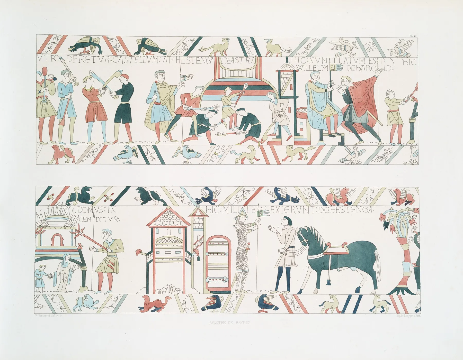 Tapisserie De Bayeux 17 Wall Art by Achille Jubinal - High-Resolution Digital Print