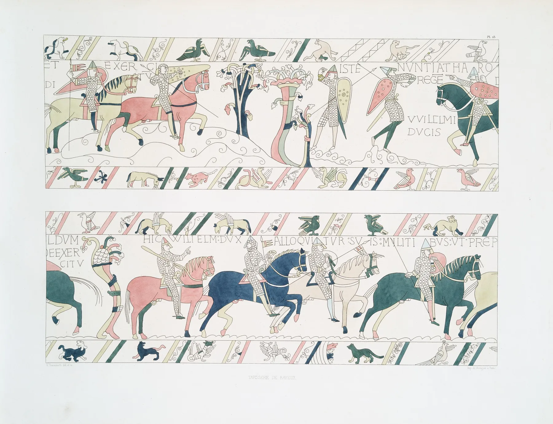 Tapisserie De Bayeux 19 Wall Art by Achille Jubinal - High-Resolution Digital Print