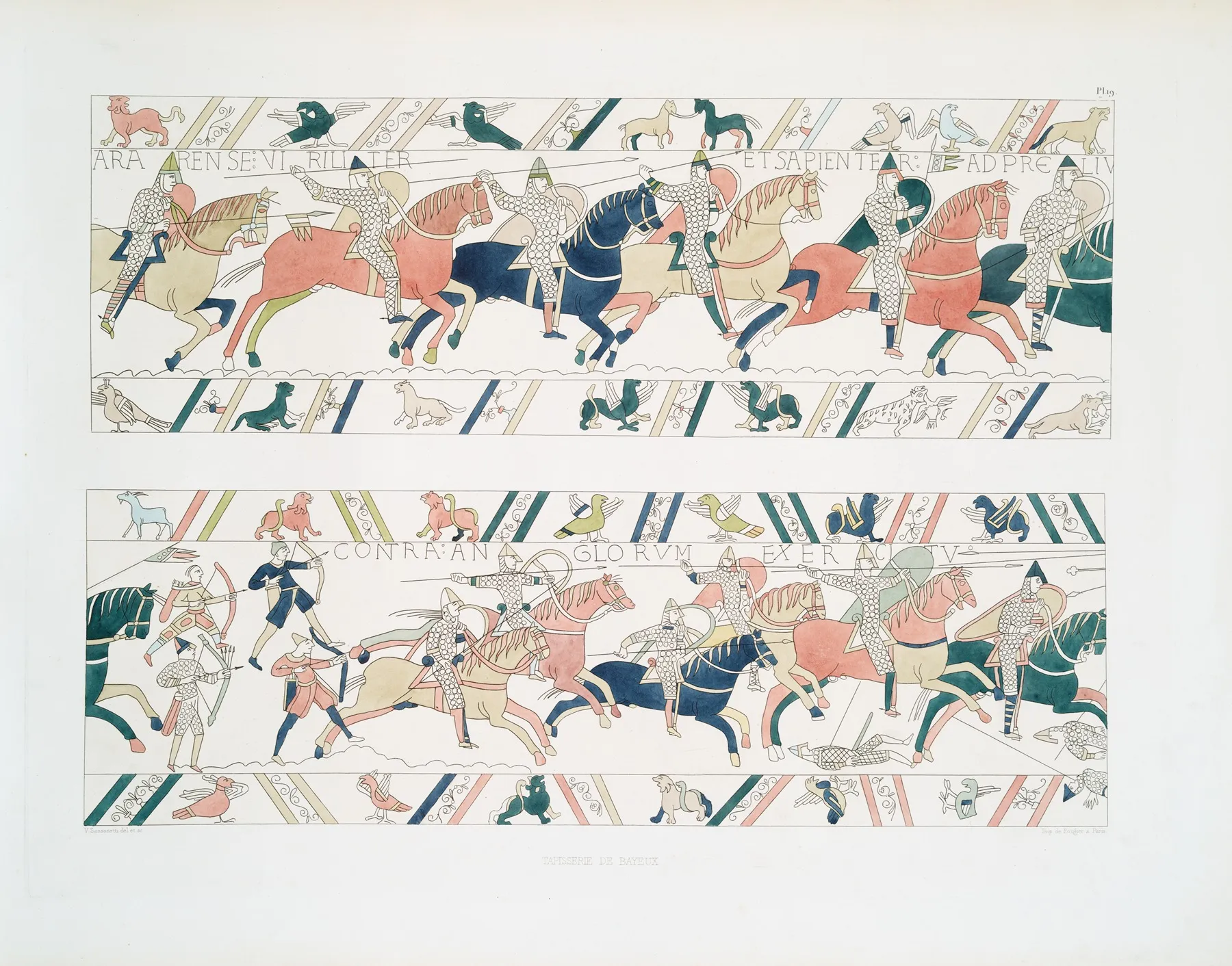 Tapisserie De Bayeux 20 Wall Art by Achille Jubinal - High-Resolution Digital Print