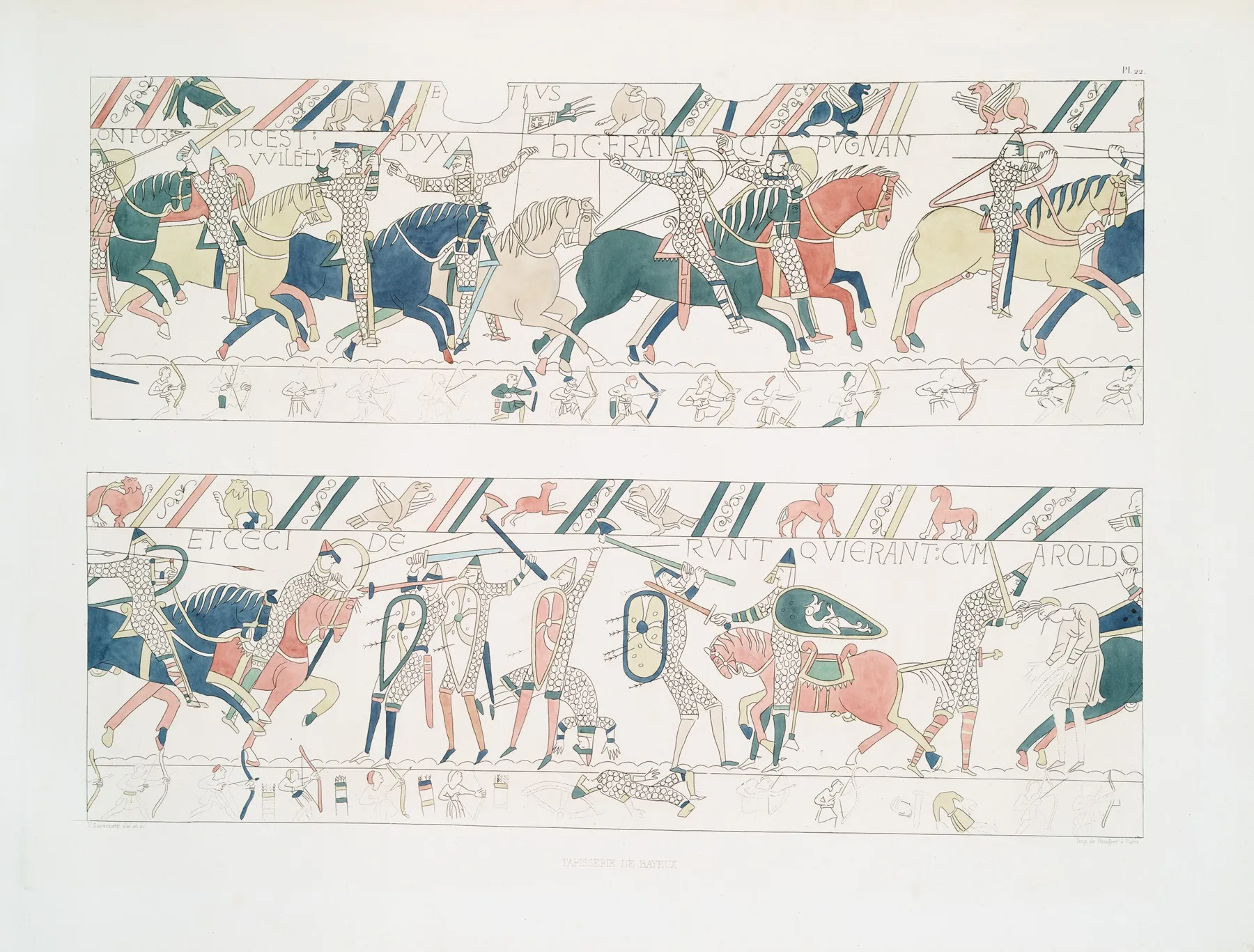 Tapisserie De Bayeux 23 Wall Art by Achille Jubinal - High-Resolution Digital Print