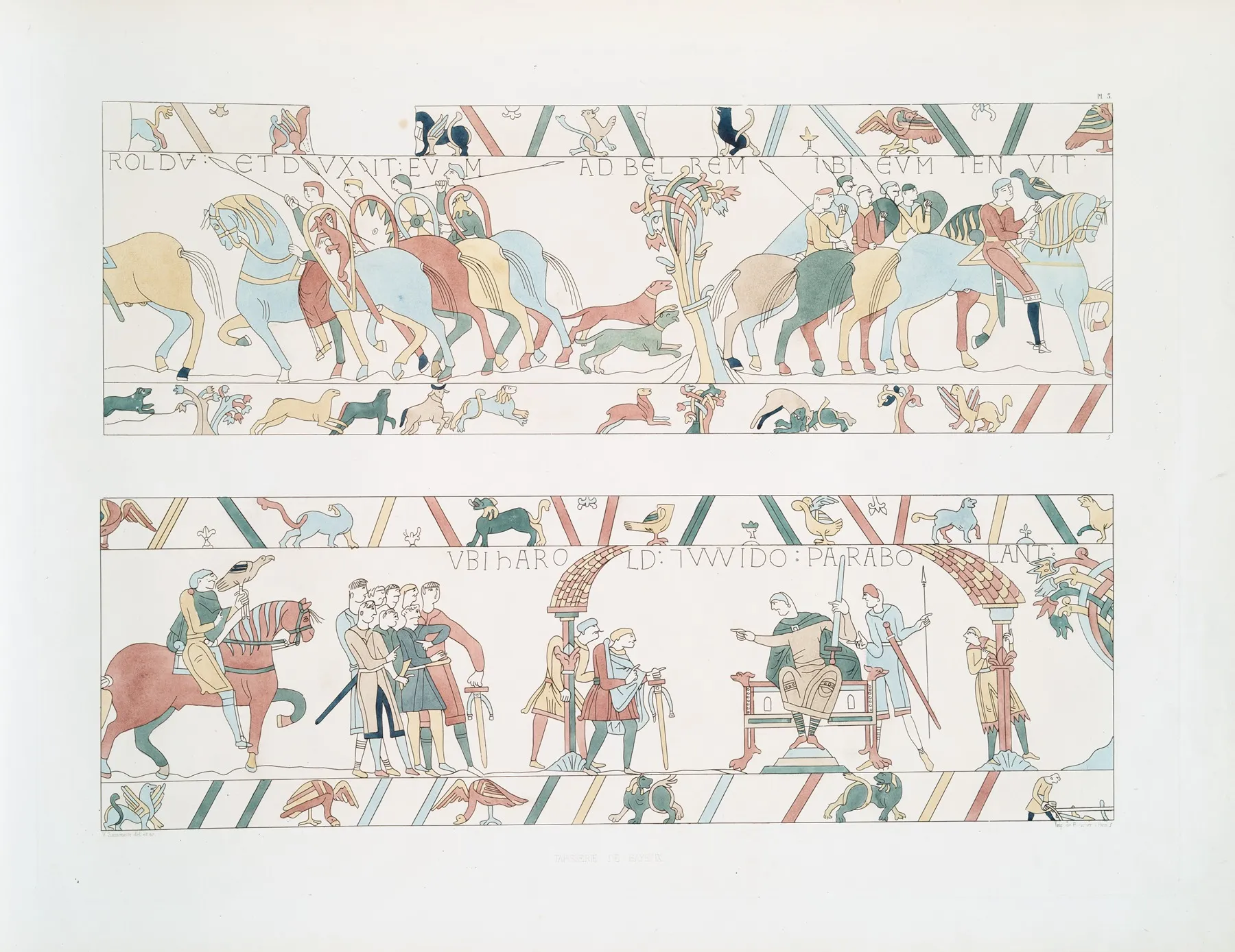 Tapisserie De Bayeux 3 Wall Art by Achille Jubinal - High-Resolution Digital Print