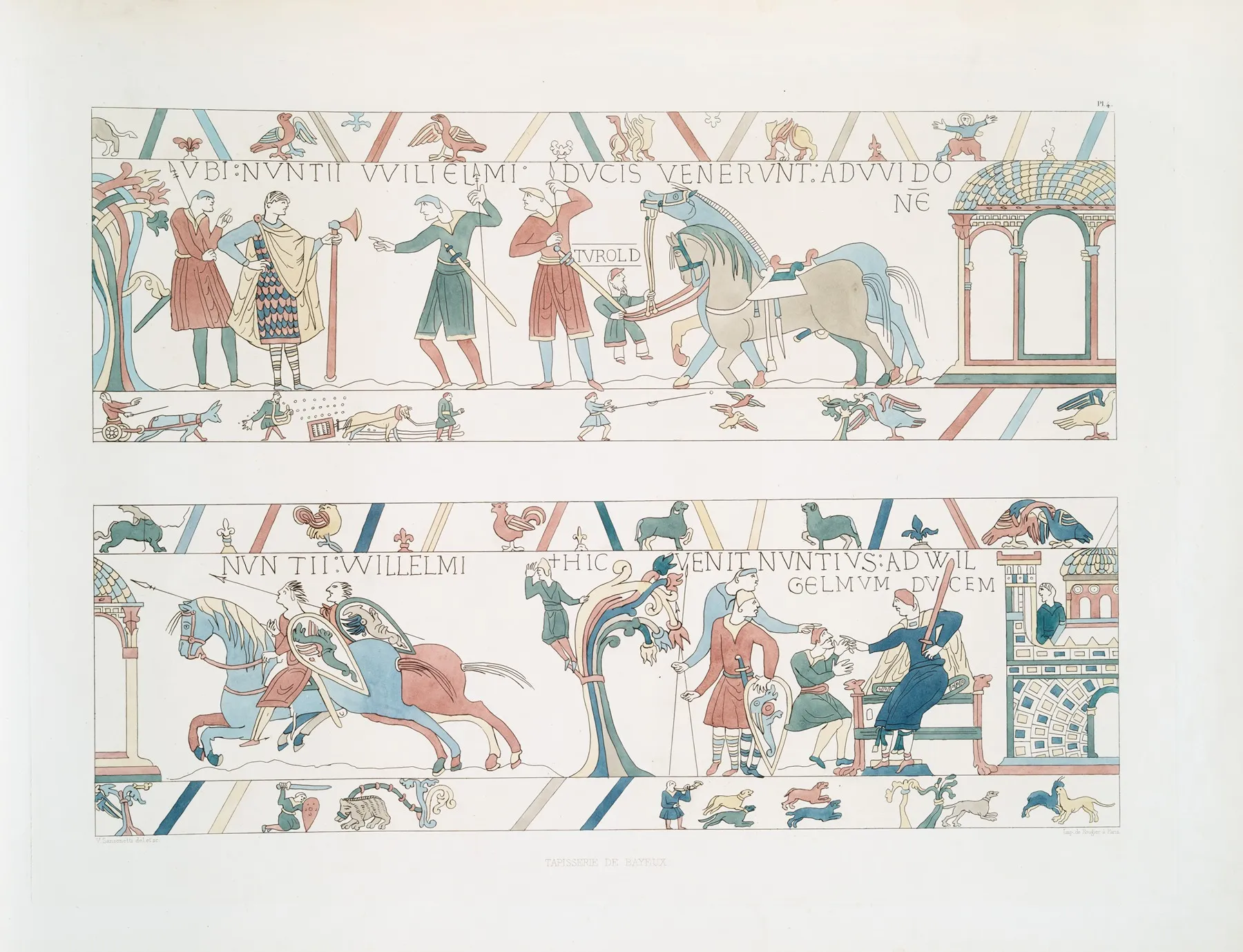 Tapisserie De Bayeux 4 Wall Art by Achille Jubinal - High-Resolution Digital Print