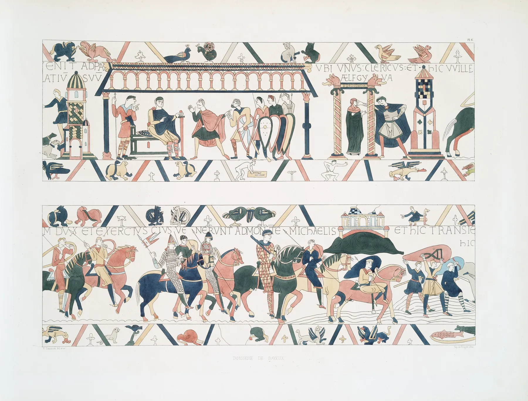 Tapisserie De Bayeux 6 Wall Art by Achille Jubinal - High-Resolution Digital Print
