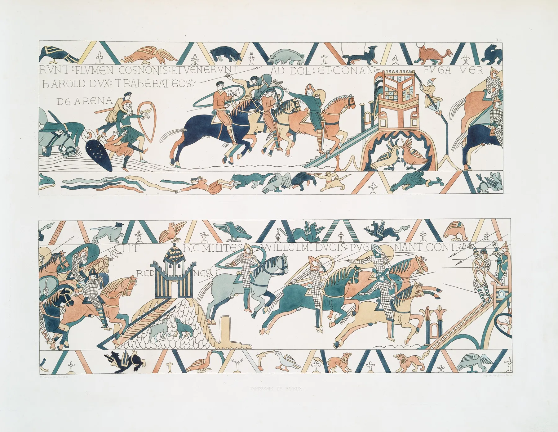 Tapisserie De Bayeux 8 Wall Art by Achille Jubinal - High-Resolution Digital Print