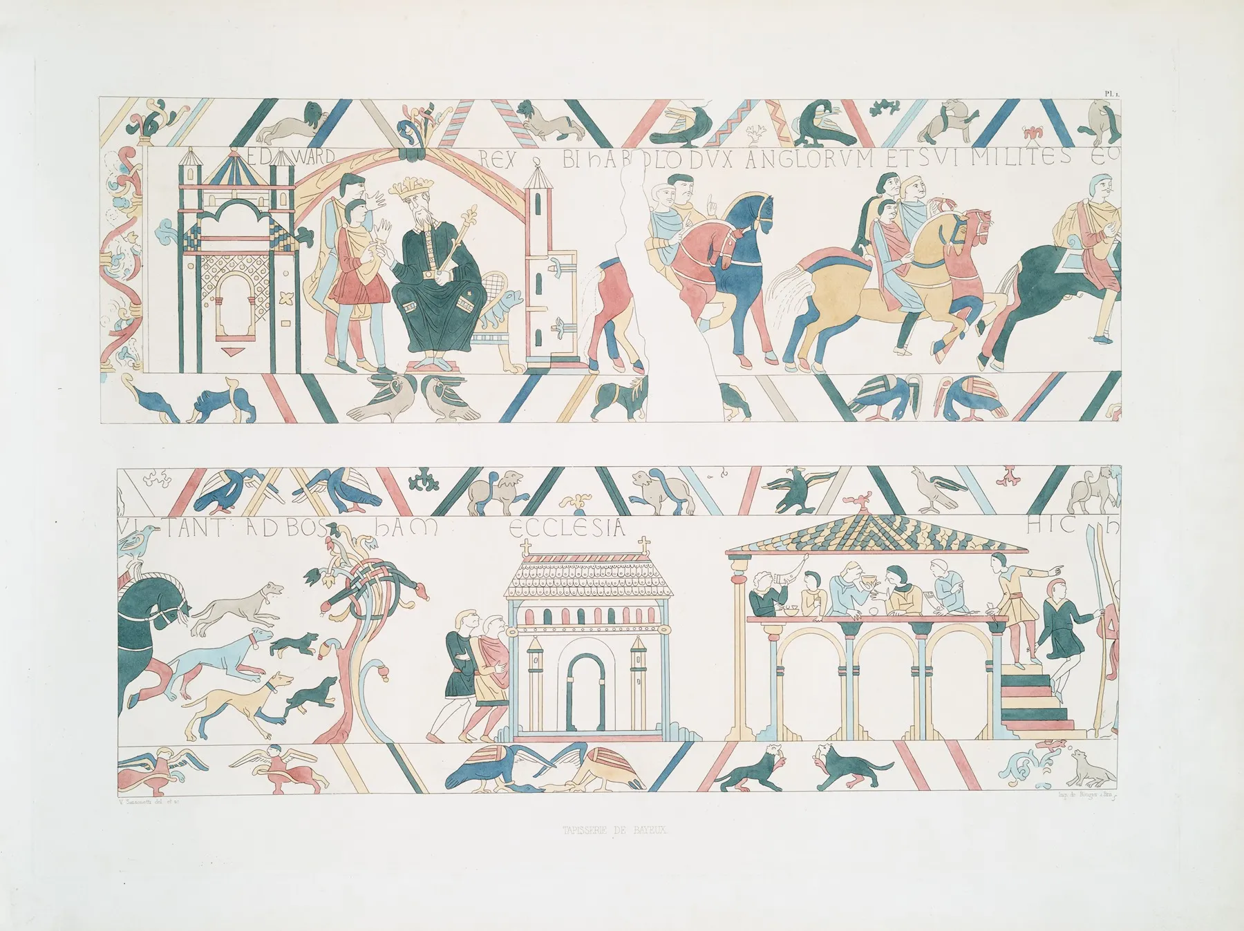 Tapisserie De Bayeux Wall Art by Achille Jubinal - High-Resolution Digital Print