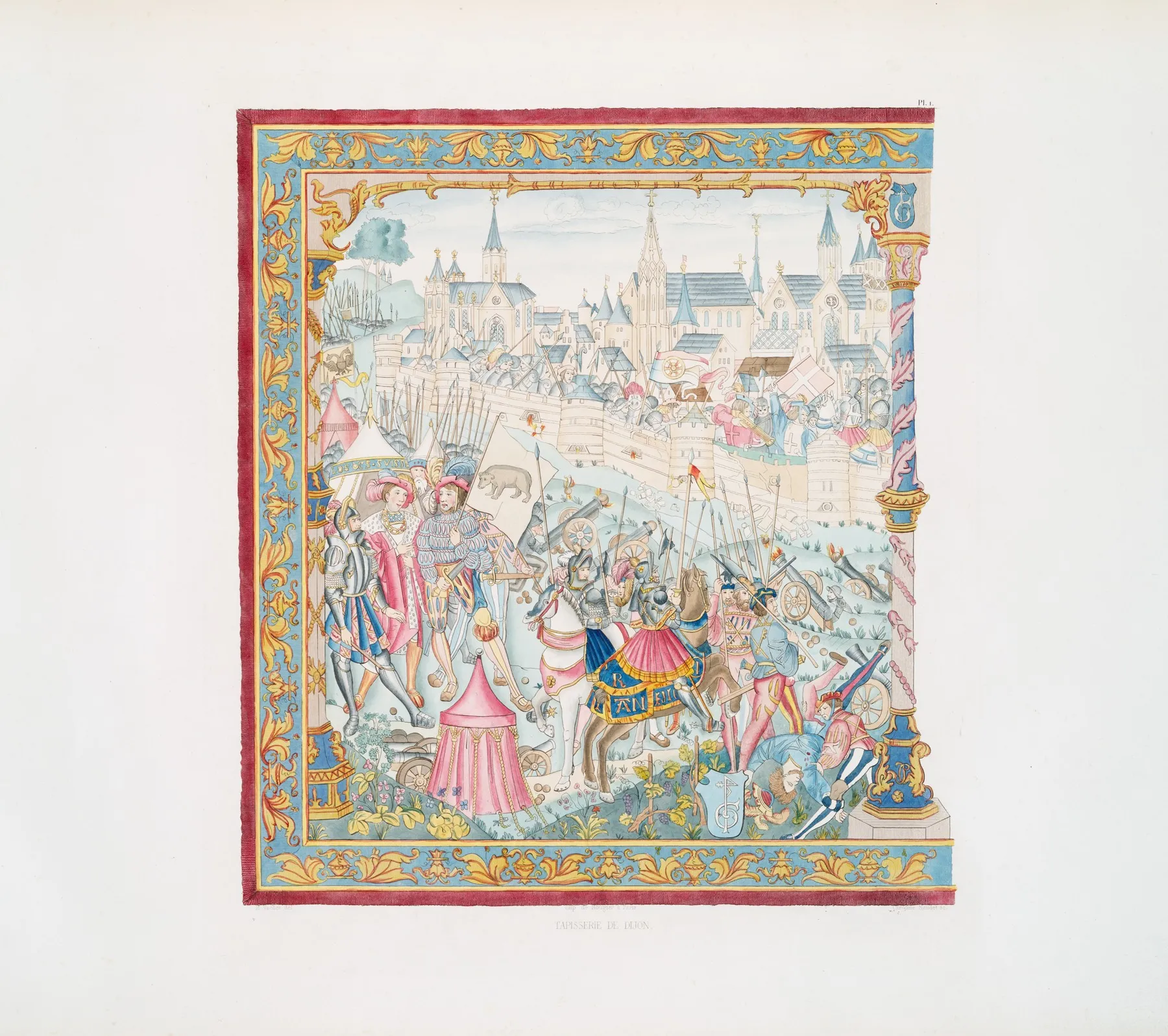Tapisserie De Dijon 1 Wall Art by Achille Jubinal - High-Resolution Digital Print