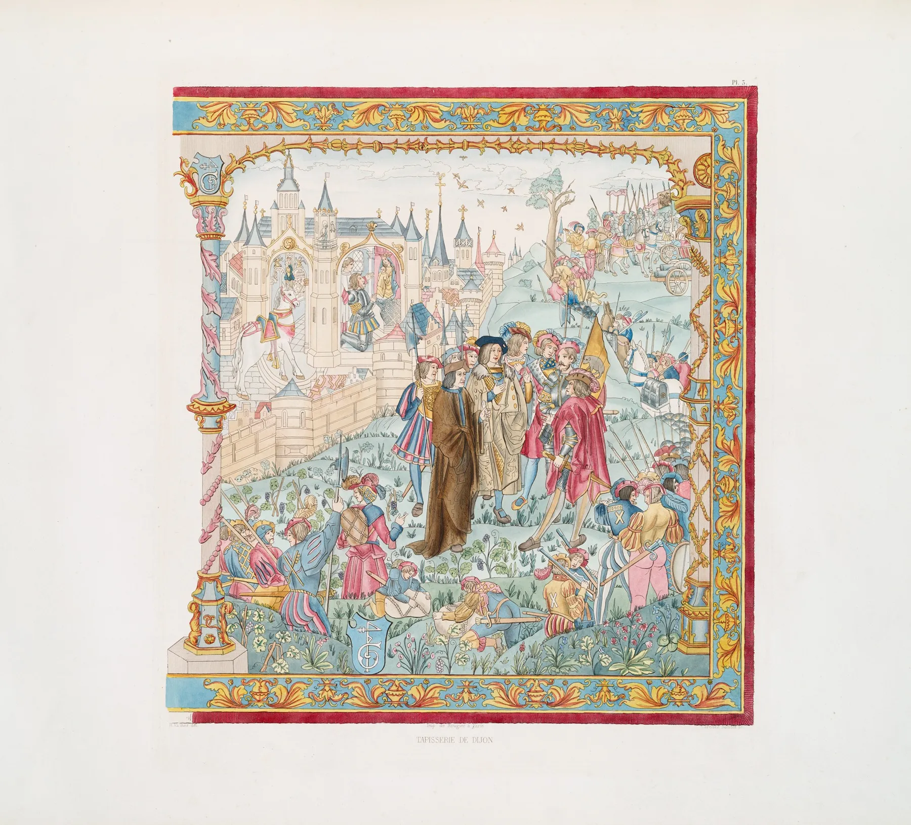 Tapisserie De Dijon 3 Wall Art by Achille Jubinal - High-Resolution Digital Print