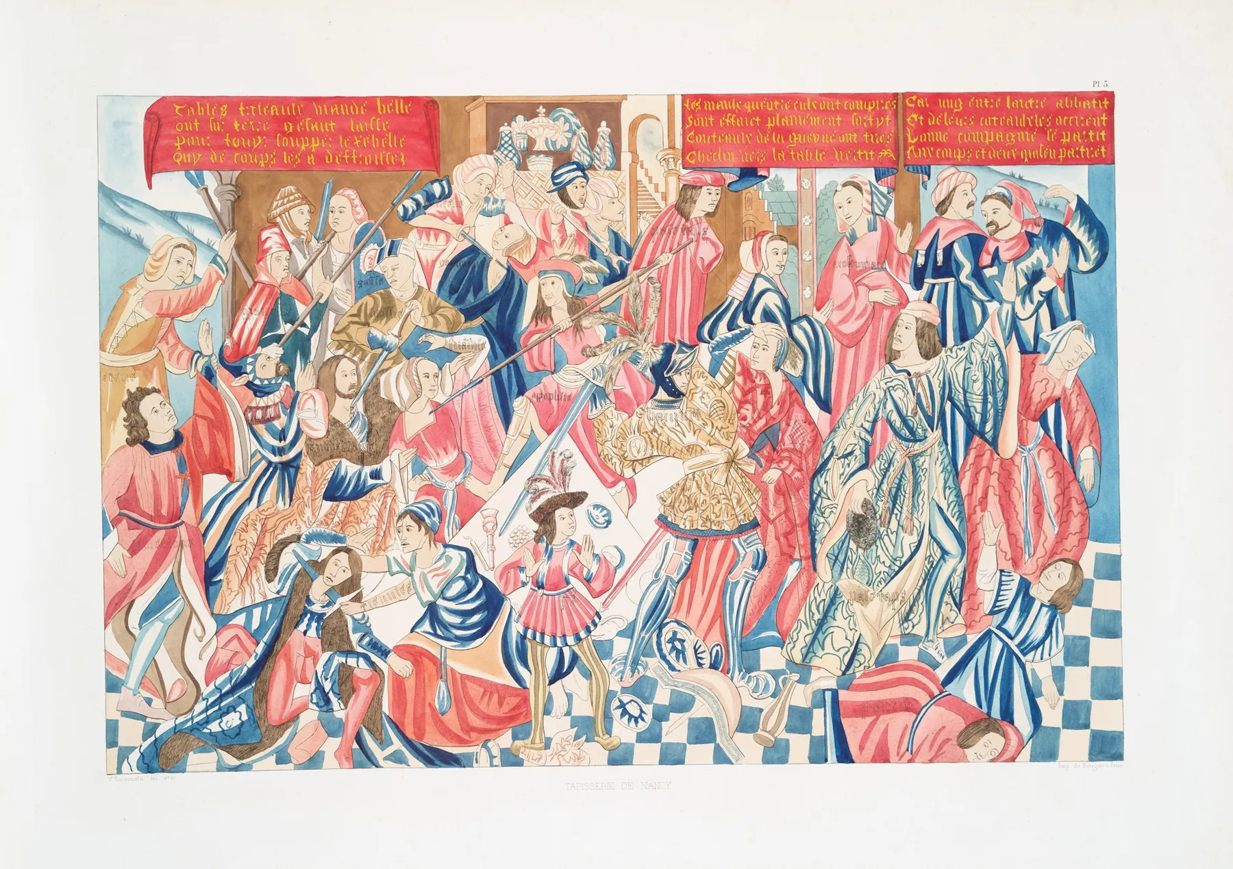 Tapisserie De Nancy 3 Wall Art by Achille Jubinal - High-Resolution Digital Print