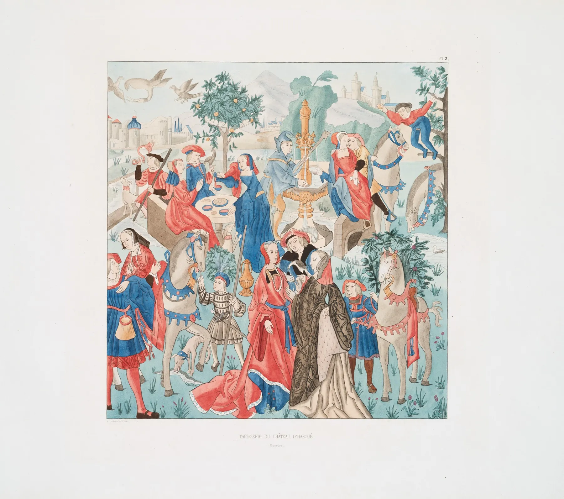 Tapisserie Du Chateau Dharoue Meurthe 2 Wall Art by Achille Jubinal - High-Resolution Digital Print