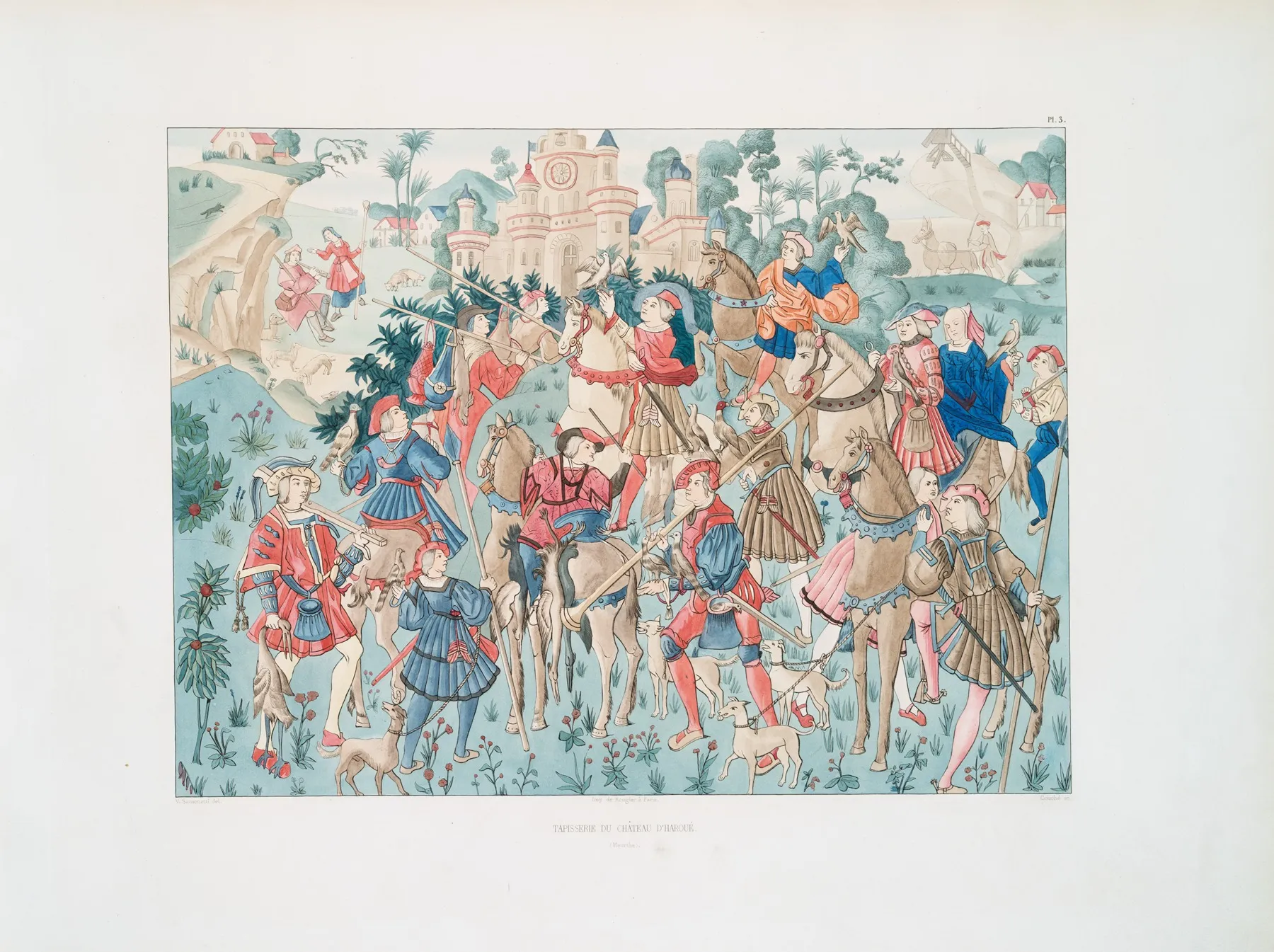 Tapisserie Du Chateau Dharoue Meurthe 3 Wall Art by Achille Jubinal - High-Resolution Digital Print