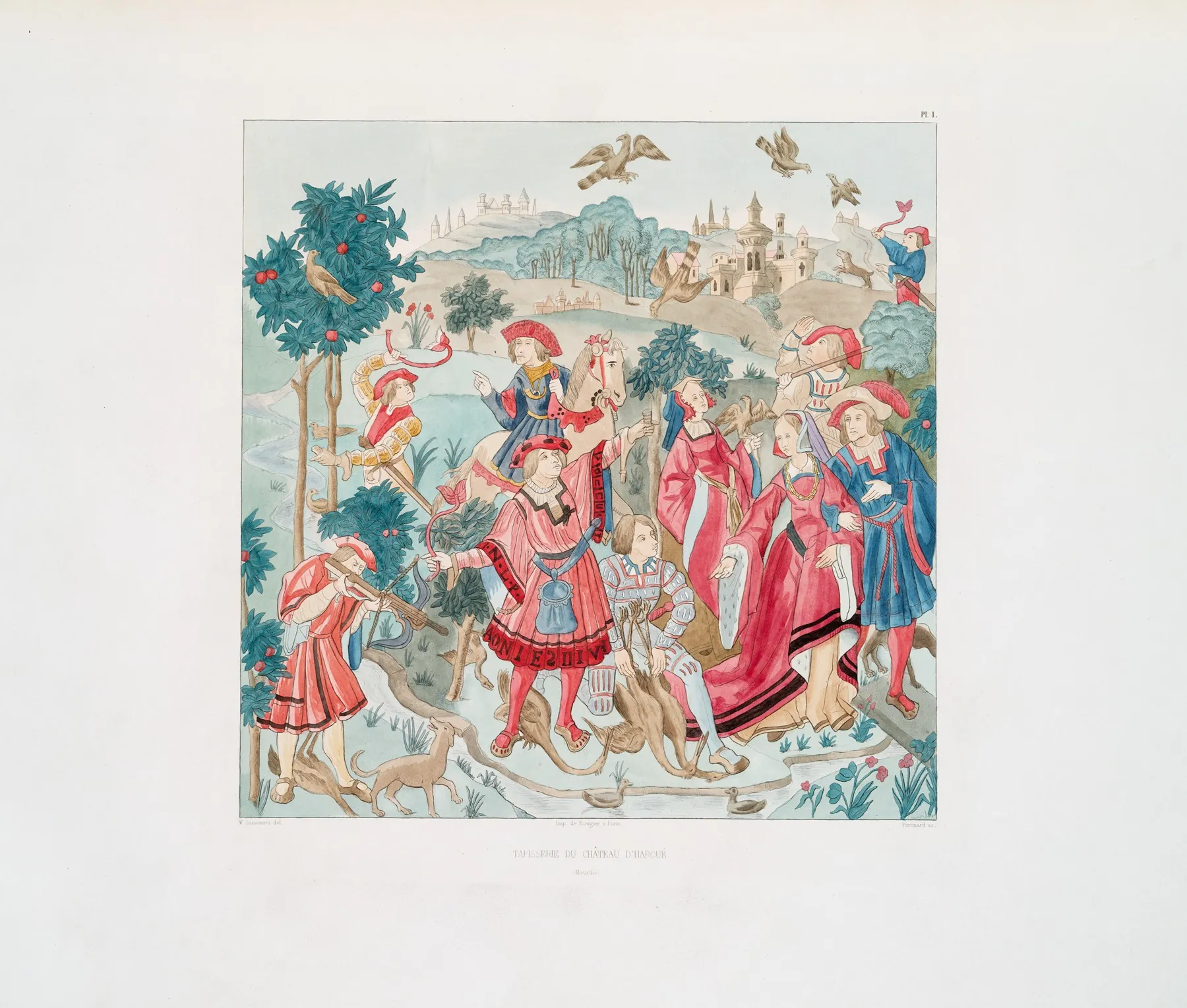 Tapisserie Du Chateau Dharoue Meurthe Wall Art by Achille Jubinal - High-Resolution Digital Print