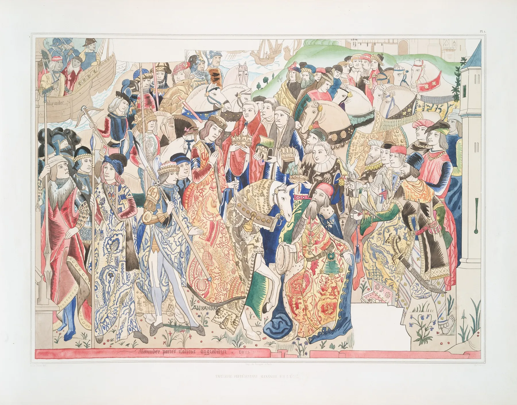 Tapisserie Representant Alexandre Roi Decosse Wall Art by Achille Jubinal - High-Resolution Digital Print