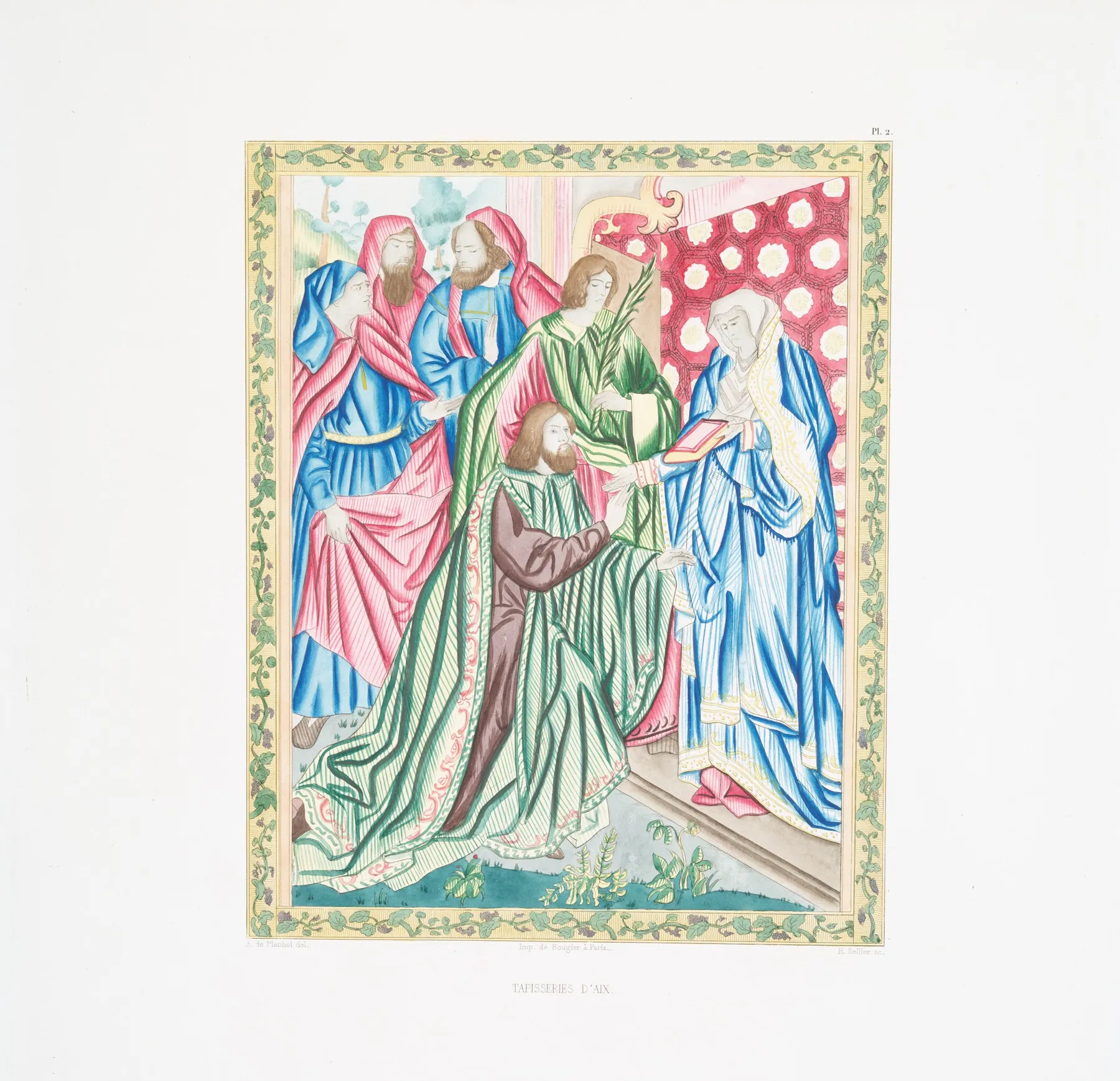 Tapisseries Daix 2 Wall Art by Achille Jubinal - High-Resolution Digital Print