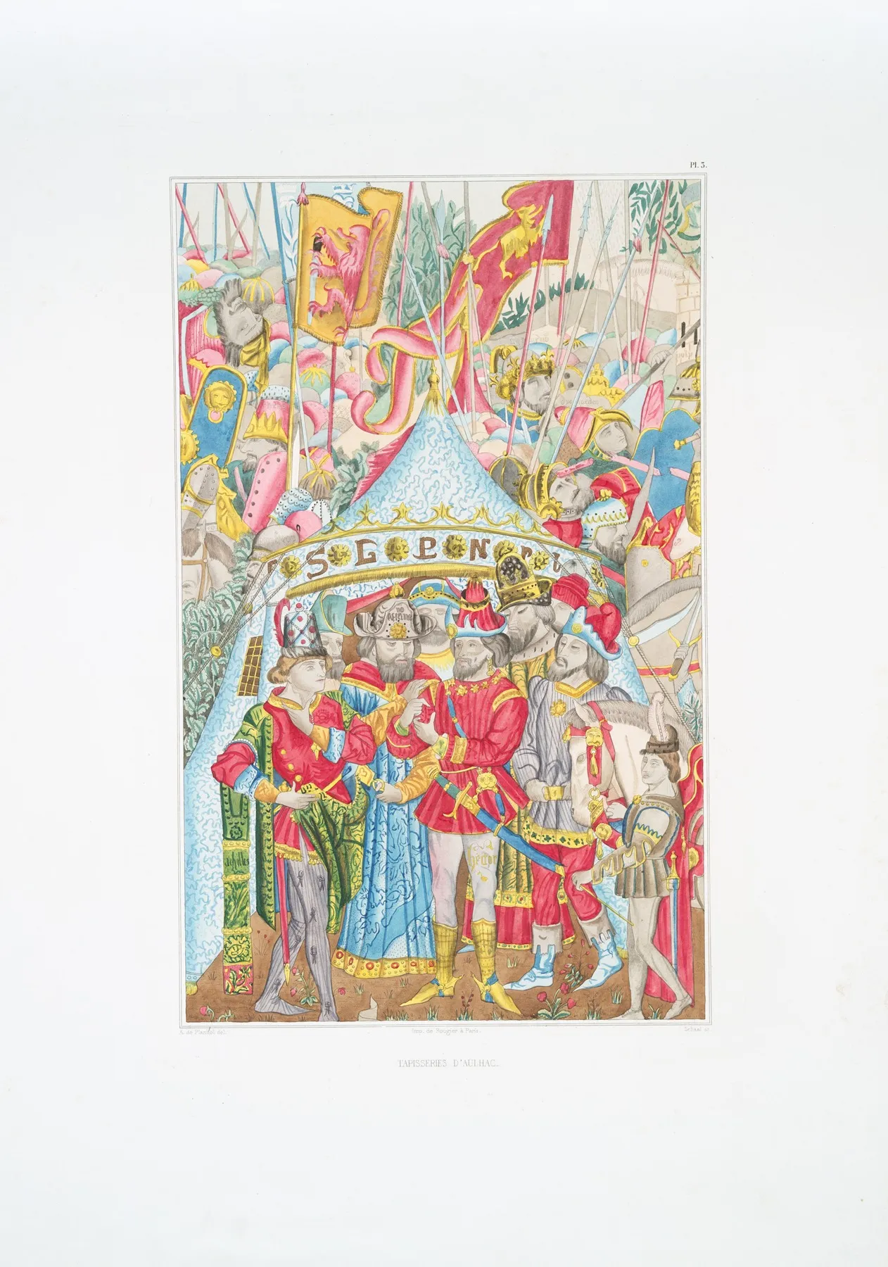 Tapisseries Daulhac 3 Wall Art by Achille Jubinal - High-Resolution Digital Print