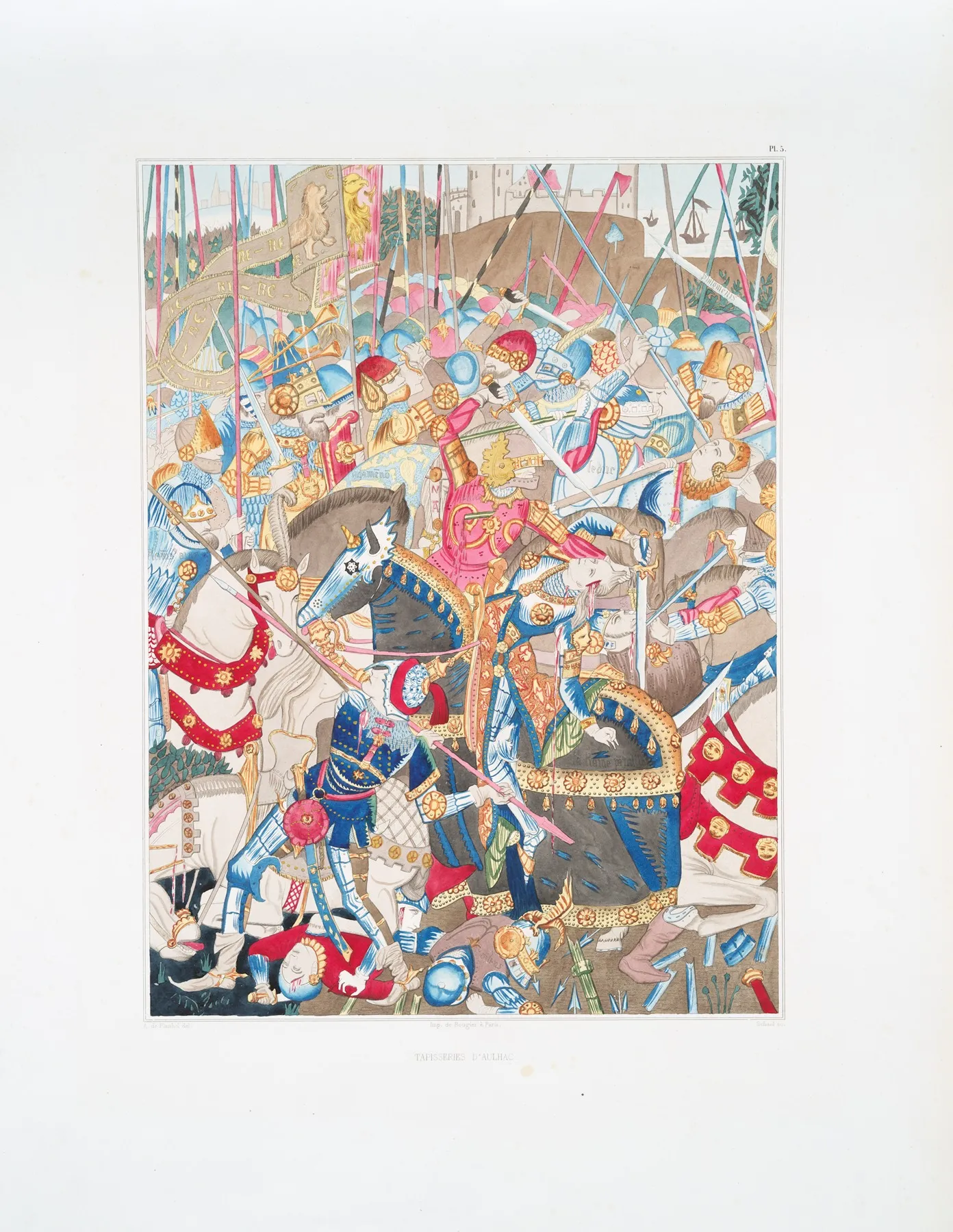 Tapisseries Daulhac 5 Wall Art by Achille Jubinal - High-Resolution Digital Print