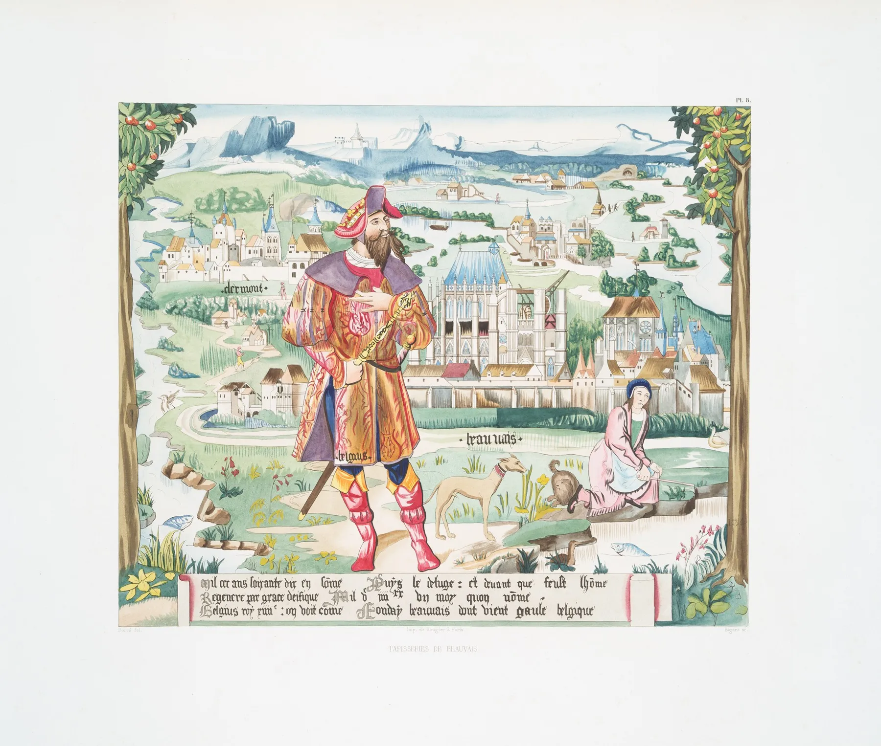 Tapisseries De Beauvais 10 Wall Art by Achille Jubinal - High-Resolution Digital Print