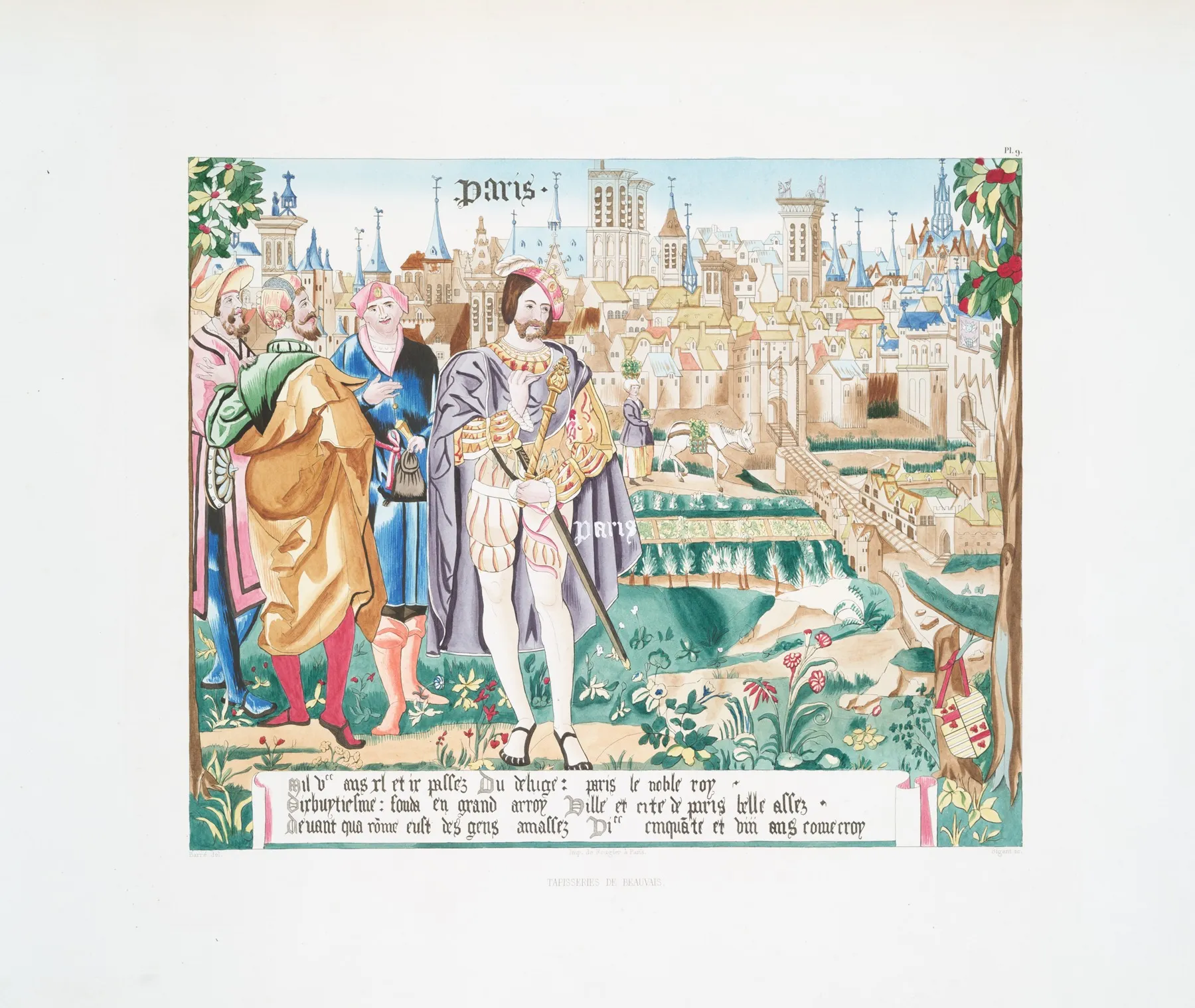 Tapisseries De Beauvais 11 Wall Art by Achille Jubinal - High-Resolution Digital Print