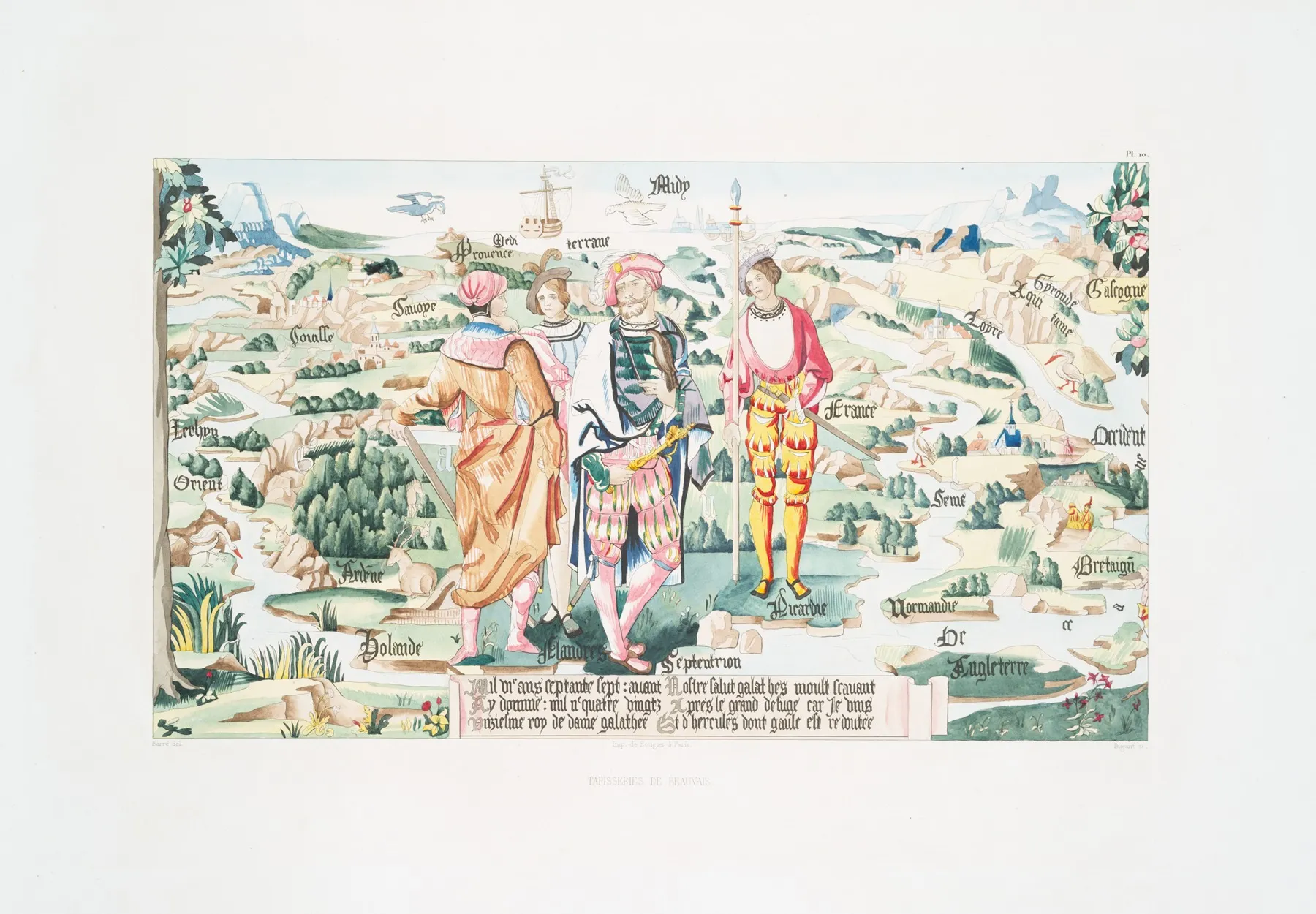 Tapisseries De Beauvais 12 Wall Art by Achille Jubinal - High-Resolution Digital Print