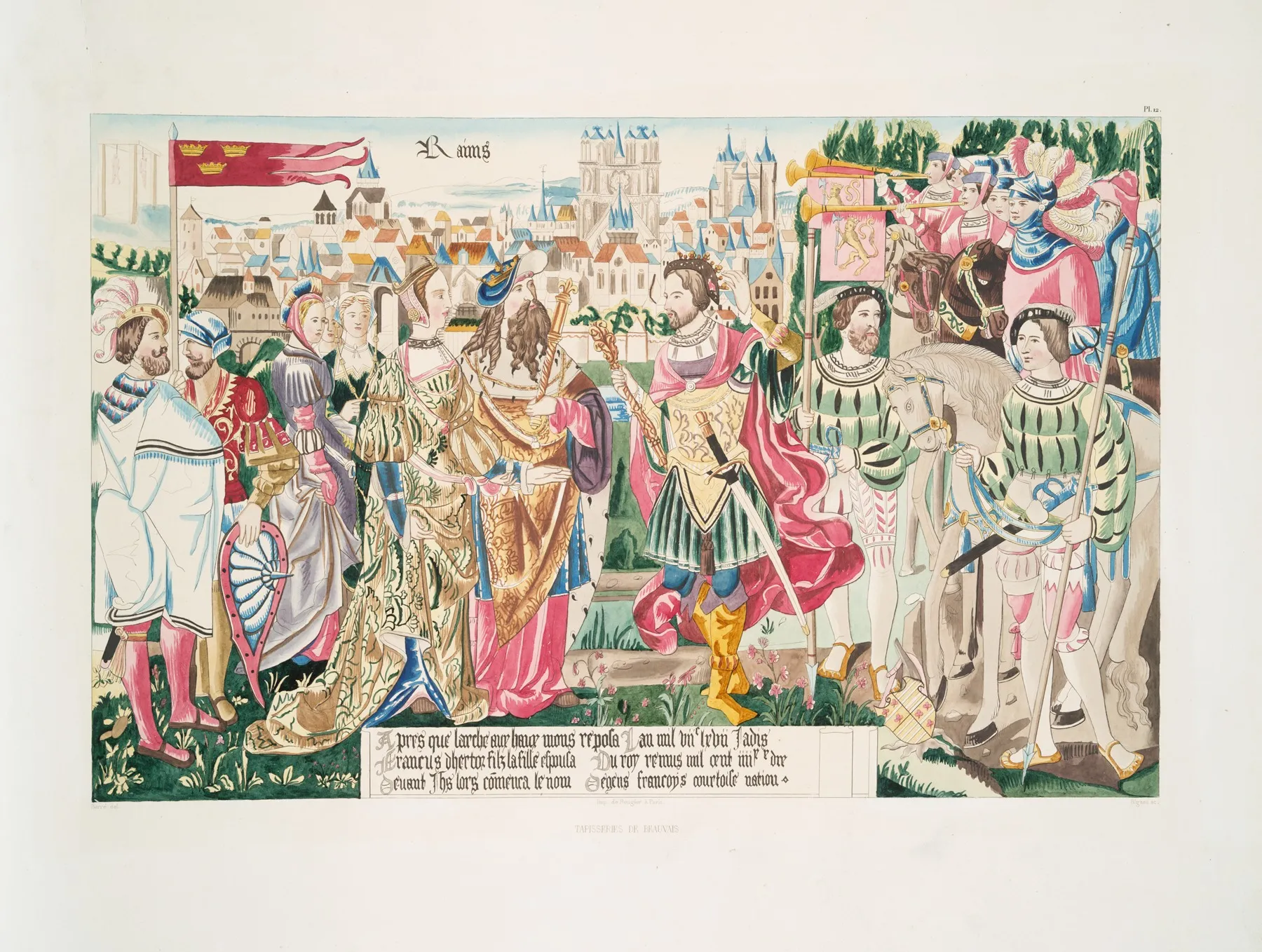 Tapisseries De Beauvais 14 Wall Art by Achille Jubinal - High-Resolution Digital Print
